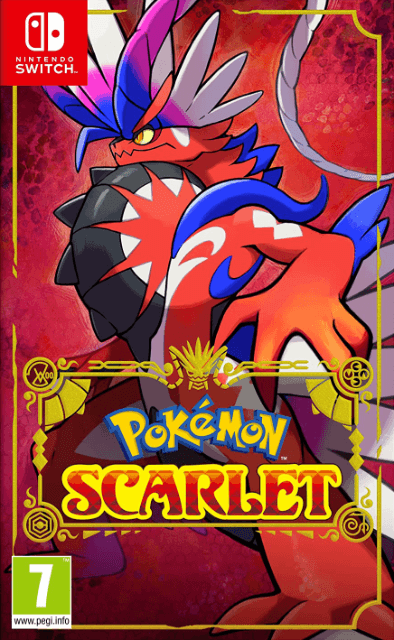 Pokemon Scarlet box art for Nintendo Switch